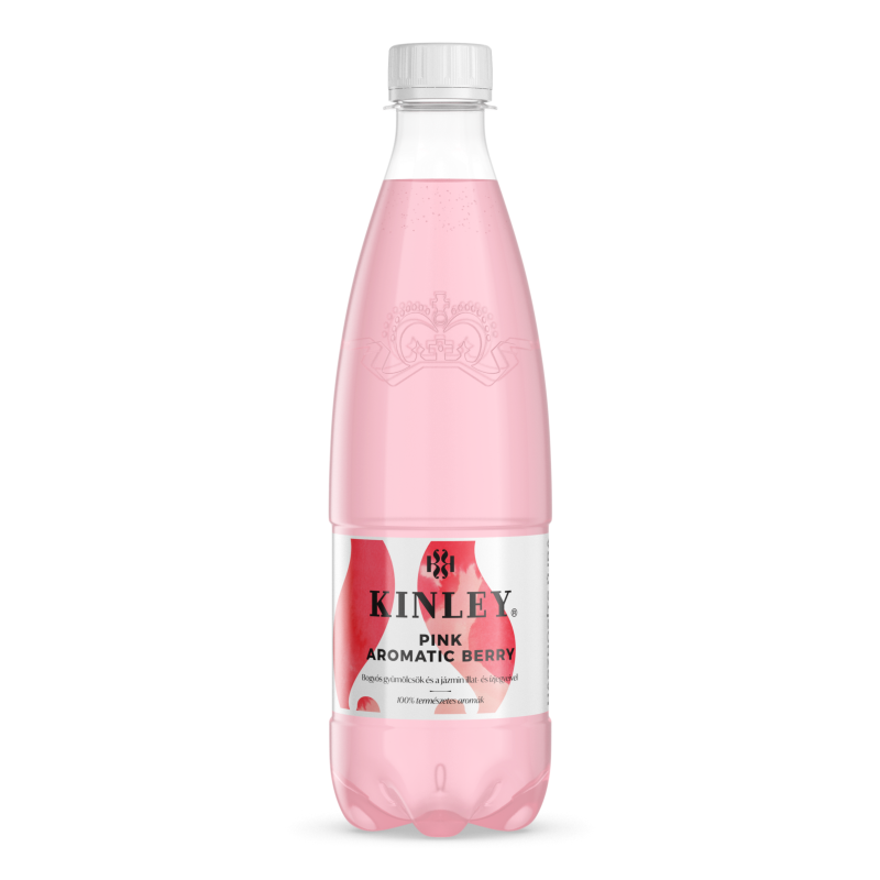 Kinley Pink Aromatic Berry szénsavas üdítőital 0,5 l vegyes bogyós gyümölcsízű