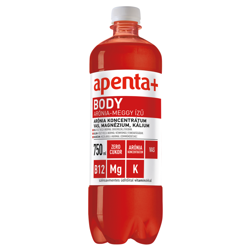Apenta+ Body szénsavmentes üdítő 0,75 l arónia-meggy