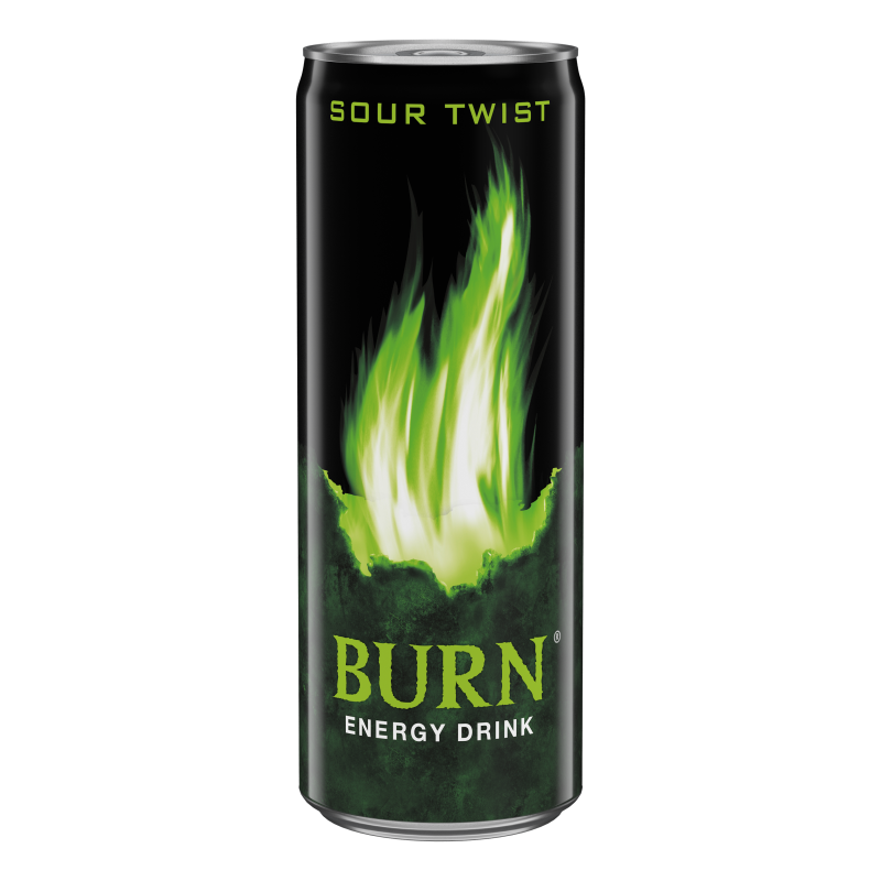 Burn szénsavas ital 250 ml sour twist (zöld alma) ízesítésű