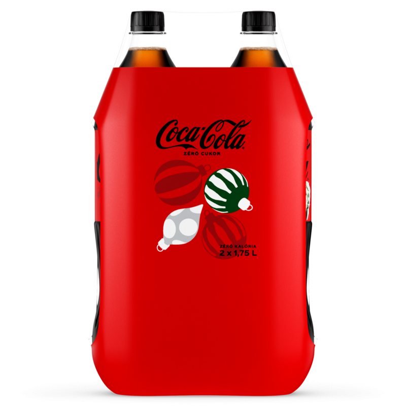 Coca-Cola Zero cukormentes szénsavas üdítőital 2x1,75 l