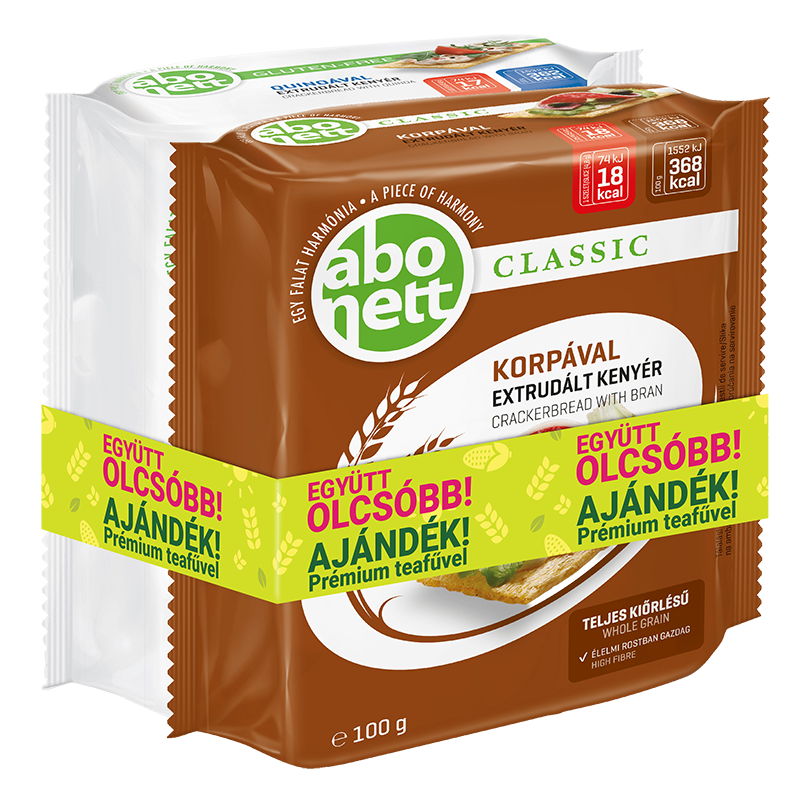 Abonett Duopack extrudált kenyér 2x100 g quinoás és korpával