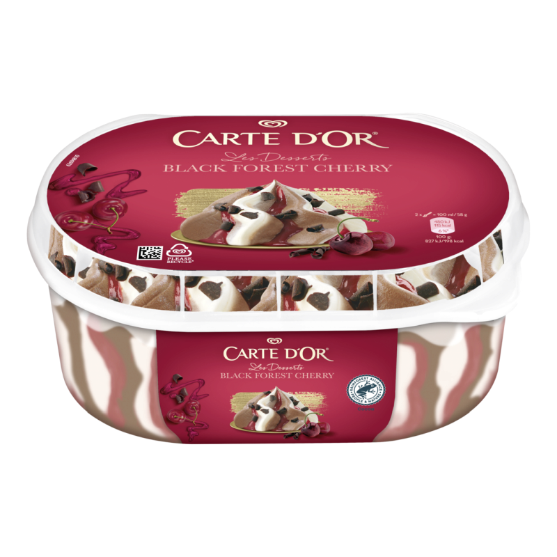Carte d'Or jégkrém 825 ml fekete-erdő