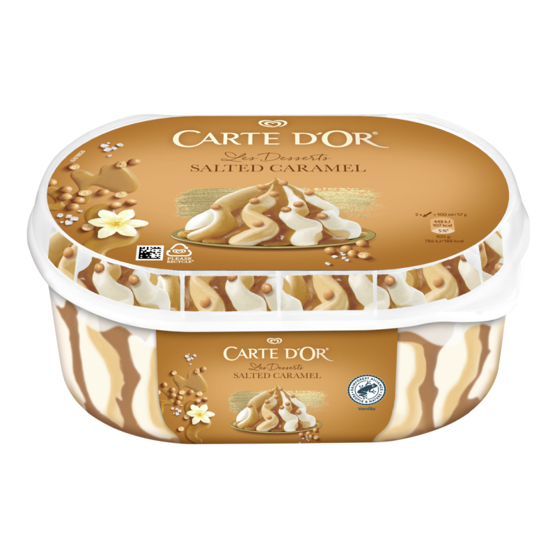 Carte d'Or jégkrém 825 ml sós karamell