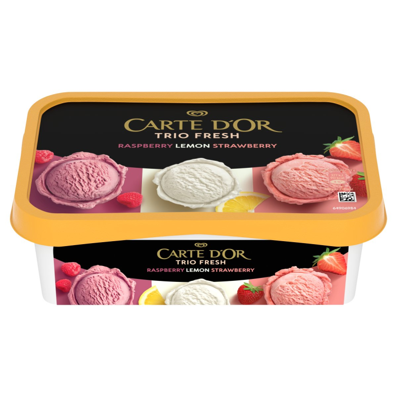 Carte d'Or jégkrém 1 l Trio Fresh (málna-citrom-eper)