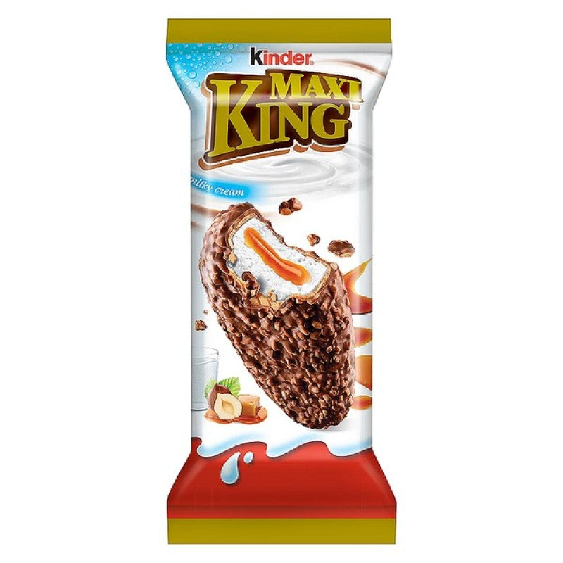 Kinder Maxi King karamellás-tejes ostya mogyoródarabokkal 35 g