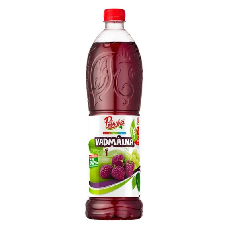 Pölöskei vegyes gyümölcsszörp 1 l vadmálna ízű cukorral és édesítőszerrel