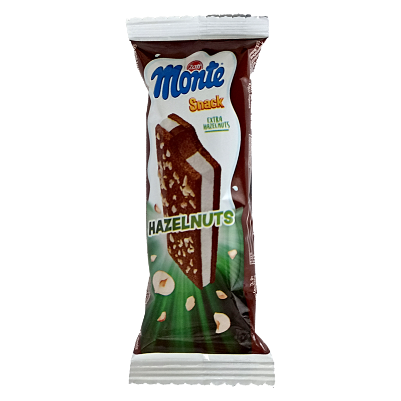Zott Monte Snack tejes, mogyorós krémmel töltött sütemény 29 g