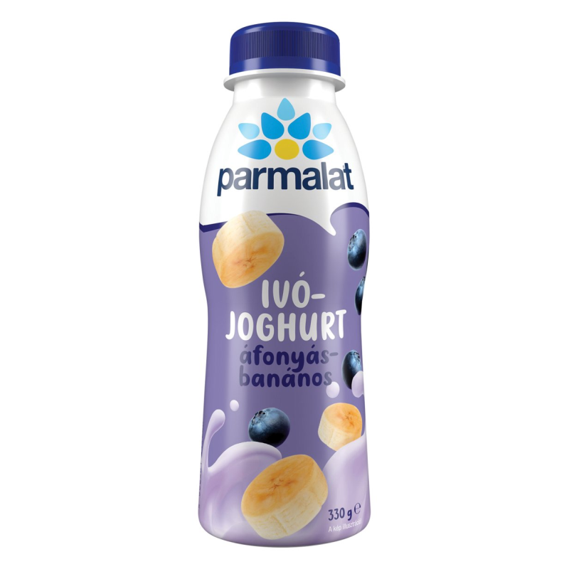 Parmalat ivójoghurt 330 g áfonyás-banános