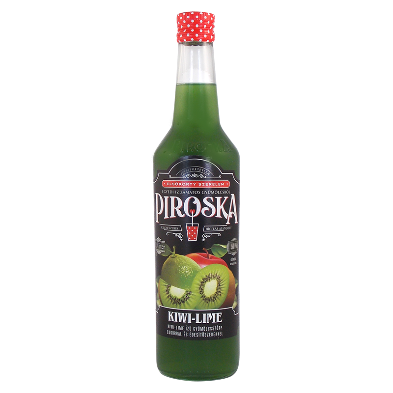 Piroska gyümölcsszörp 0,7 l kiwi-lime, édesítőszerrel