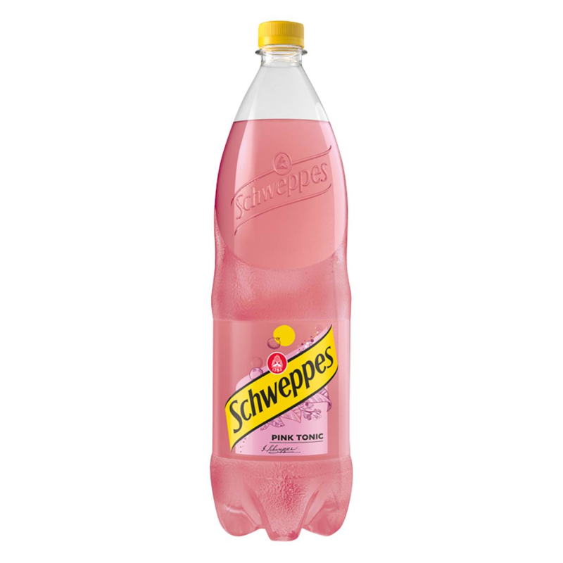 Schweppes Pink Tonic szénsavas üdítőital 1,5 l cukorral és édesítőszerekkel