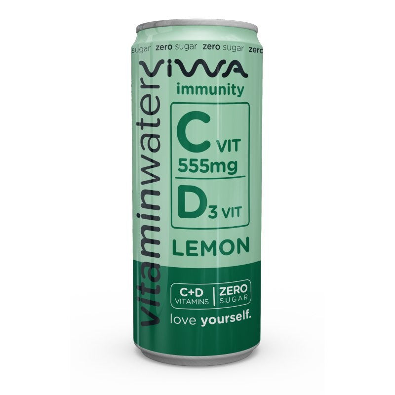 Viwa Zero Immunity szénsavmentes üdítőital vitaminokkal 0,33 l citrom ízű