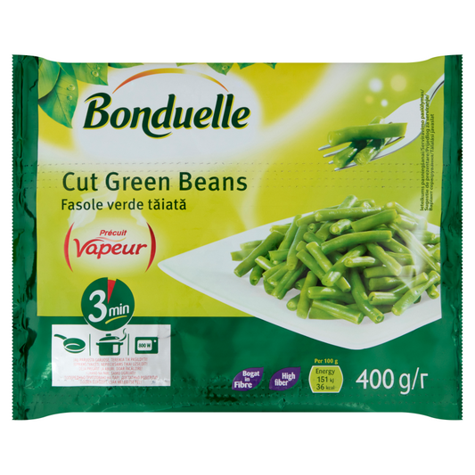 Bonduelle Vapeur fagyasztott zsenge zöldhüvelyű vágott zöldbab 400 g