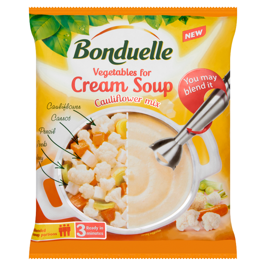Bonduelle fagyasztott karfiolos krémleves zöldségkeverék 400 g