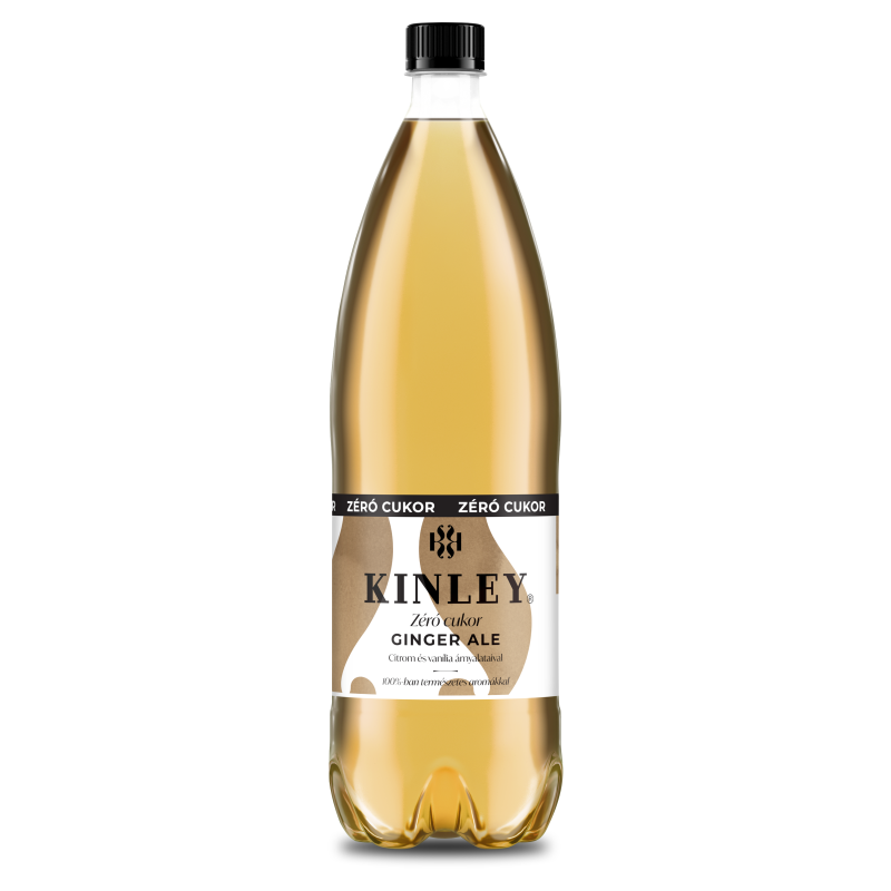 Kinley Zero Ginger Ale gyömbérízű szénsavas üdítőital 1,5 l