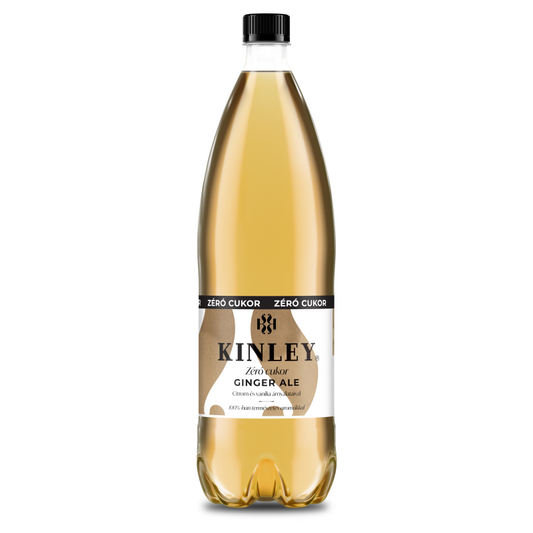 Kinley Zero Ginger Ale gyömbérízű szénsavas üdítőital 1,5 l