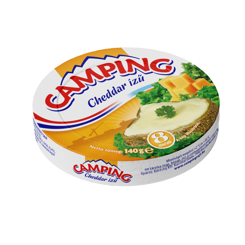 Camping ömlesztett sajt 140 g cheddar ízű