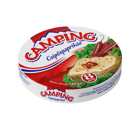 Camping ömlesztett sajt 140 g csípőspaprikás
