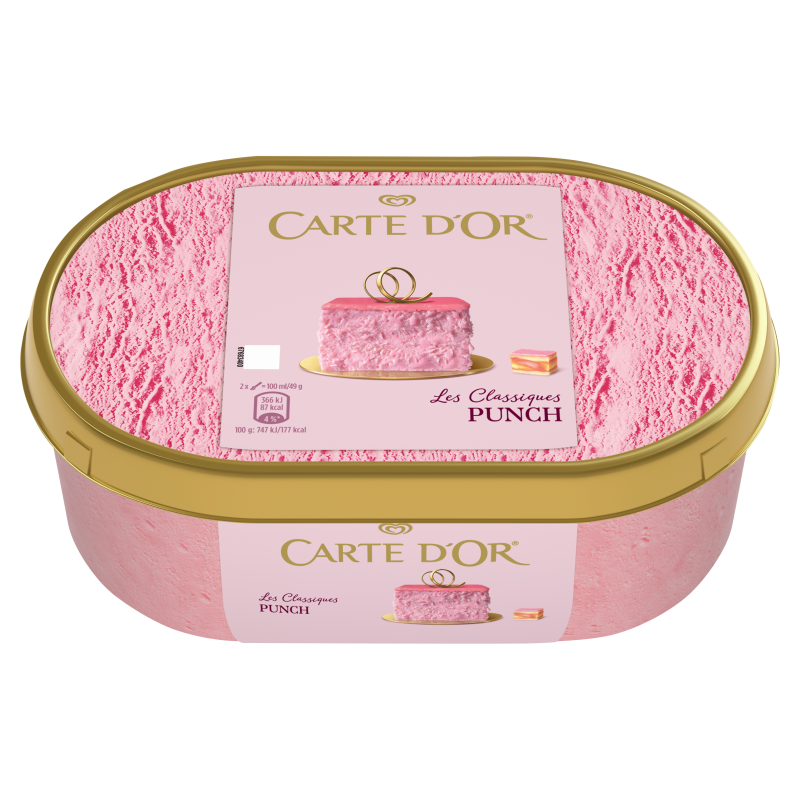 Carte d'Or jégkrém 1000 ml puncs