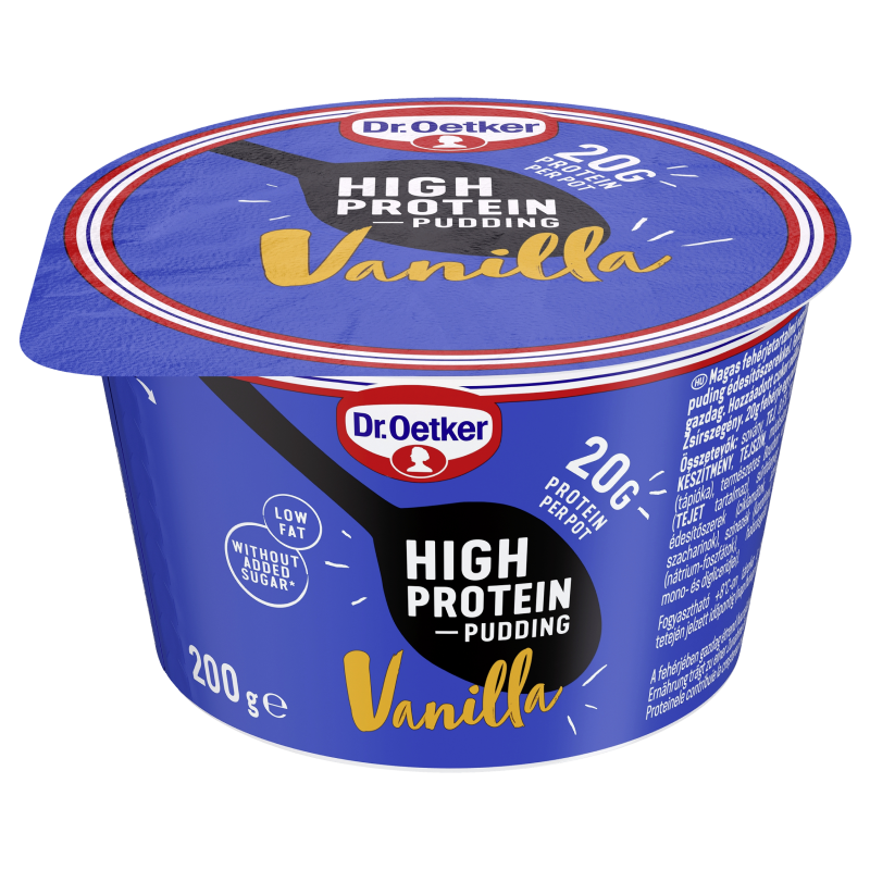 Dr. Oetker High Protein puding 200 g vanília
