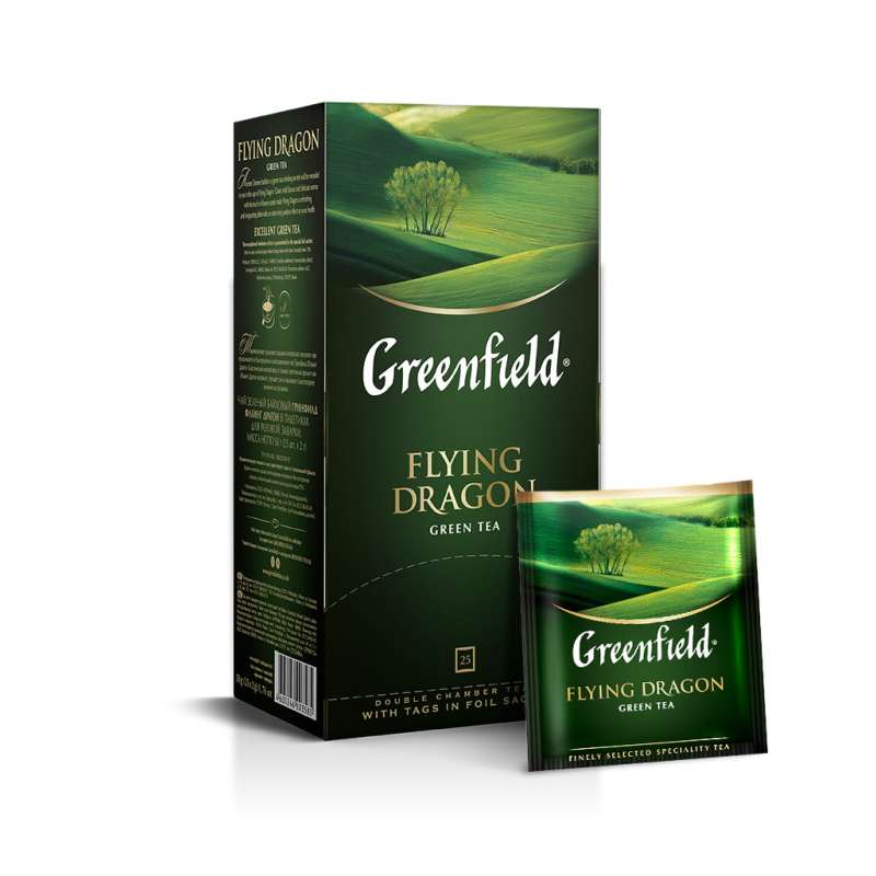 Greenfield zöld tea 25x2 g flying dragon