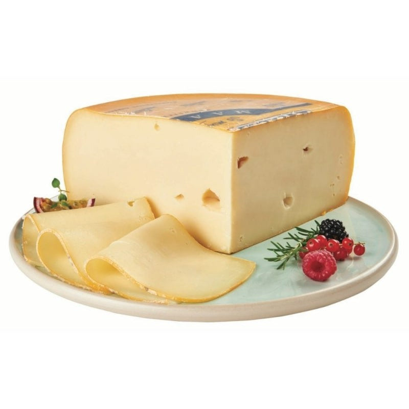 Maasdamer Holland tömbsajt 45% (kb.: 12 kg) laktózmentes