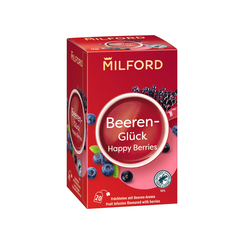 Milford Happy Berries bogyósgyümölcs ízű gyümölcstea 20x2,5 g