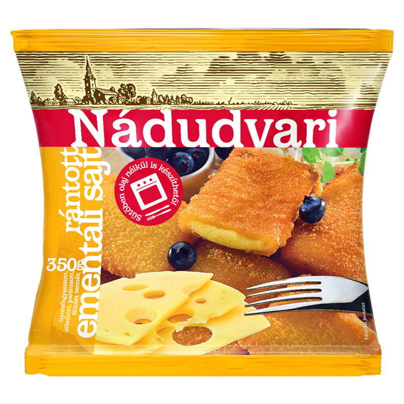 Nádudvari rántott ementáli sajt 350 g fagyasztott