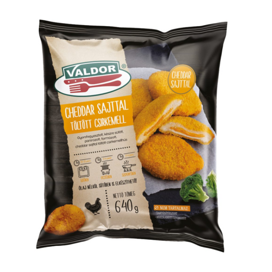 Valdor Cheddar sajttal töltött csirkemell 640 g