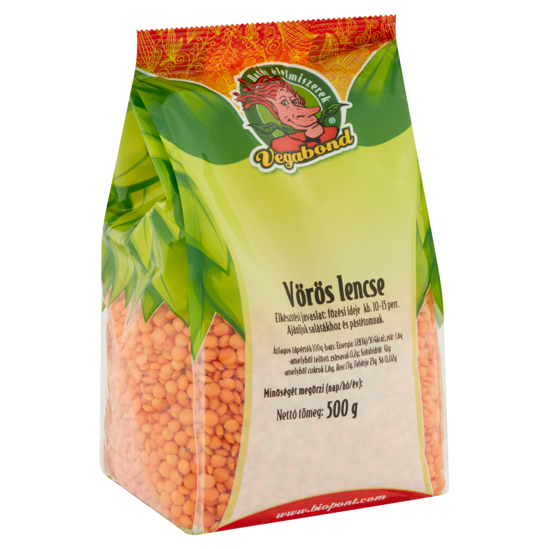 Vegabond vörös lencse 500 g