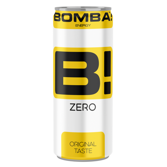 Bomba! ZERO, koffeintartalmú szénsavas ital 250 ml tutti-frutti ízű, cukormentes, édesítőszerrel