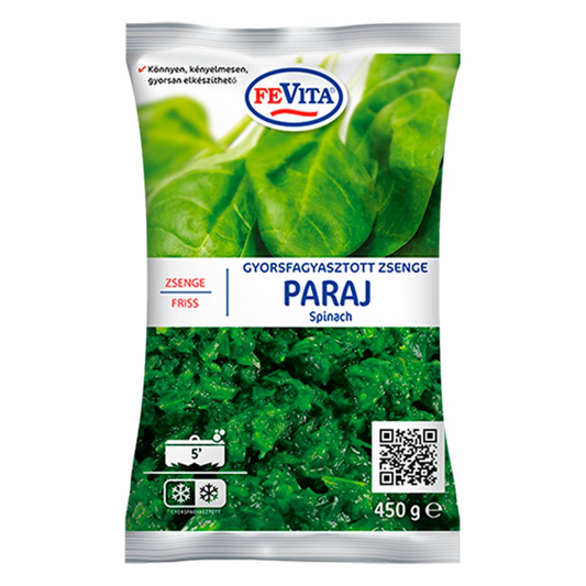 FeVita gyorsfagyasztott, zsenge paraj (spenót) 450 g