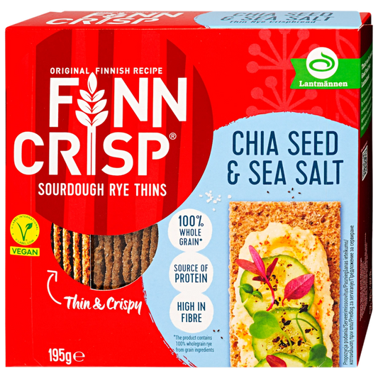 Finn Crisp ropogós vékony kenyér 195 g chia maggal és tengeri sóval