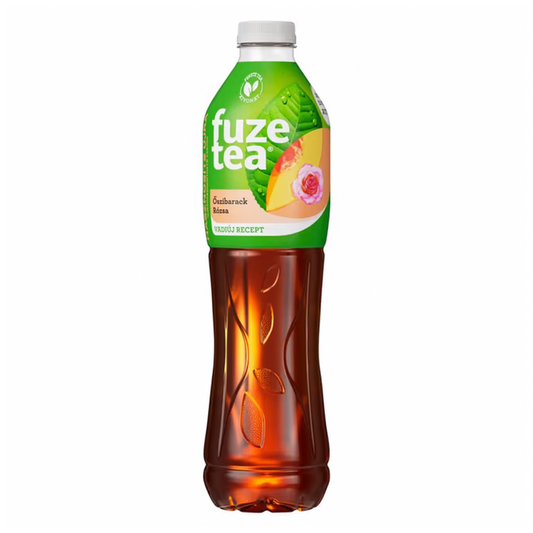 Fuzetea fekete tea 1,5 l őszibarack-rózsaízű