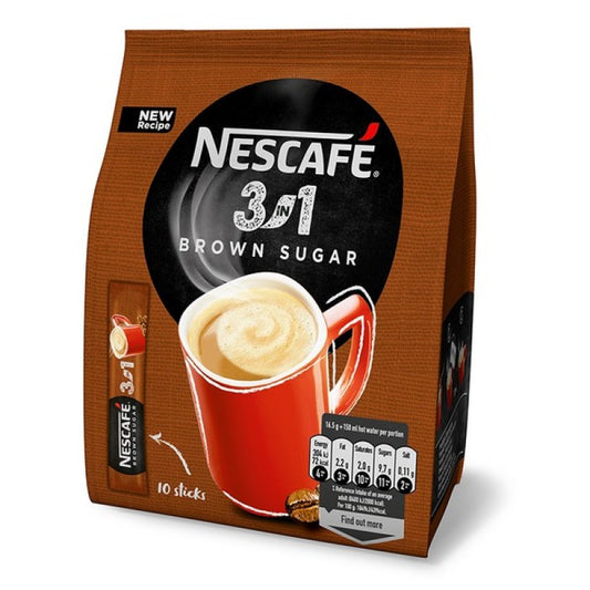 Nescafé Classic 3in1 instant kávéitalpor 10x16,5 g barna cukorral