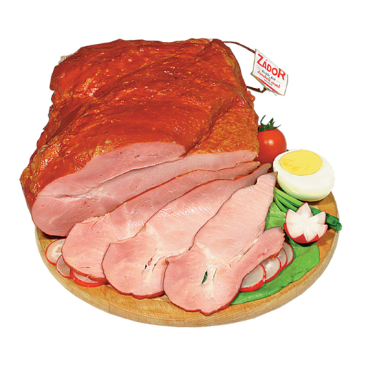 Zádor-Hús füstölt, főtt sertés comb bőr nélküli (kb:1,2-1,8 kg)