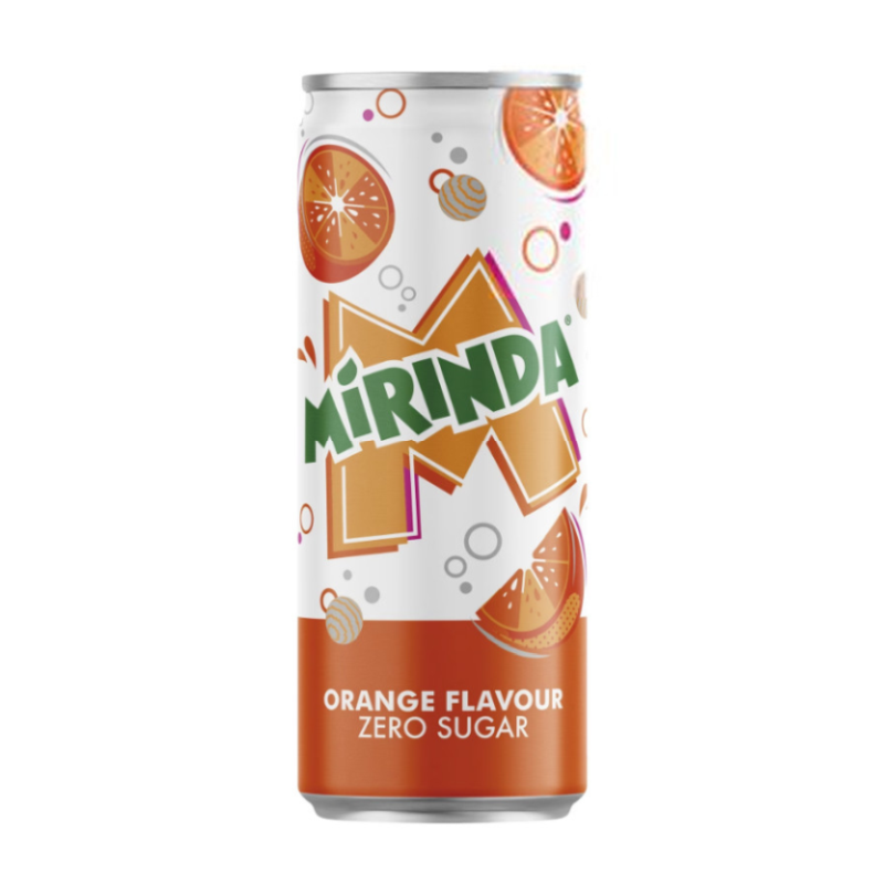 Mirinda Zero narancs szénsavas üdítőital 0,33 l édesítőszerekkel