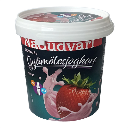 Nádudvari élőflórás gyümölcsjoghurt 700 g epres, C-, és D-vitaminnal