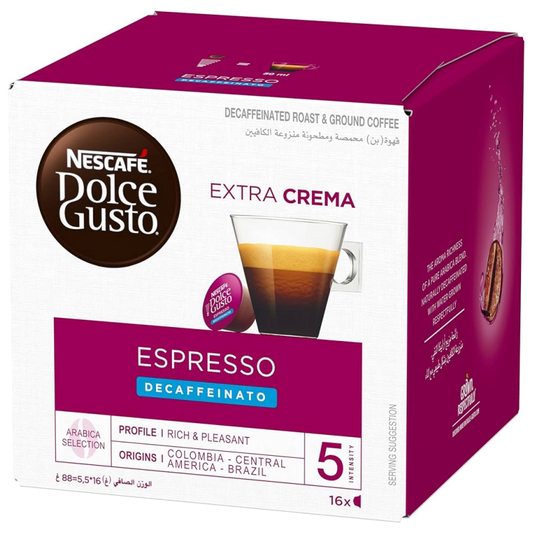 Nescafé Dolce Gusto kávékapszula 16 db espresso, koffeinmentes