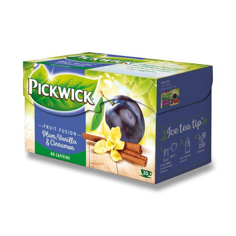 Pickwick Fruit Fusion gyümölcstea 20 filteres szilva, vanília, fahéj