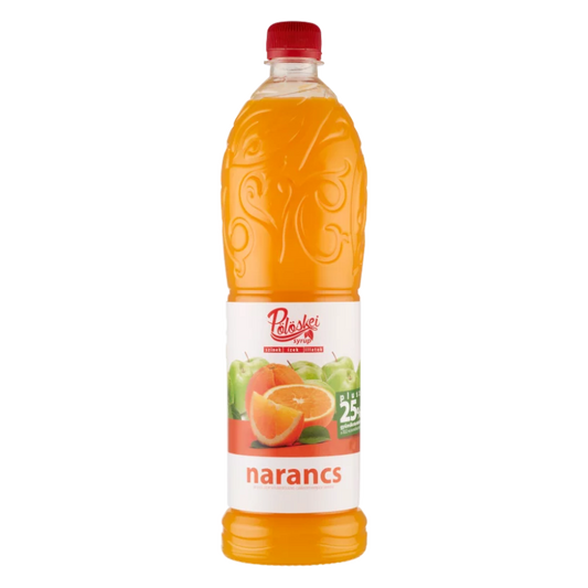Pölöskei Syrup narancs ízű szörp 1 l cukorral és édesítőszerrel