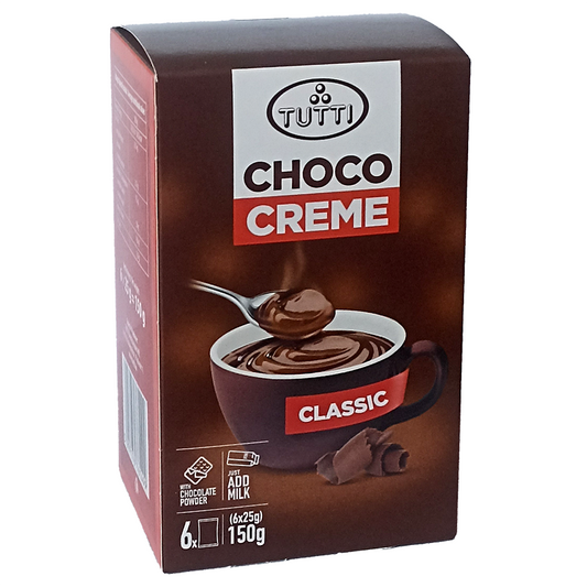 Tutti Chocco Creme forró csokoládé italpor 6x25 g classic