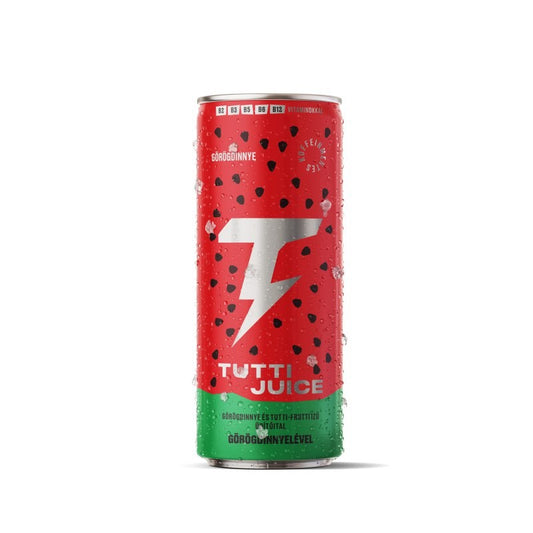 Tutti Juice szénsavas üdítőital 250 ml görögdinnye és tutti-frutti ízű, dobozos