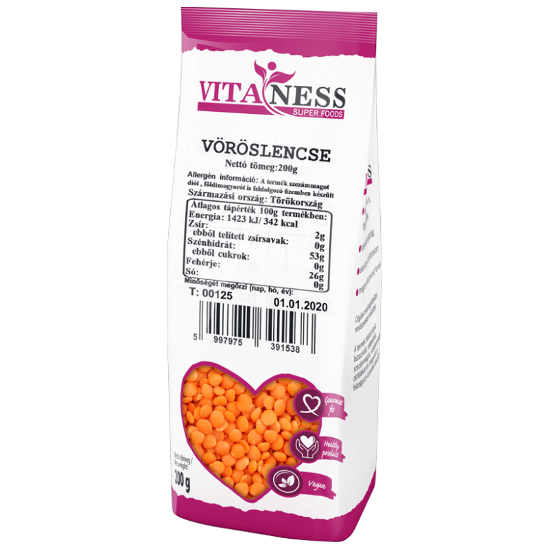 Vitaness vöröslencse 200 g